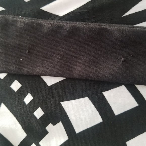 🛍️❤️ Beechers Brook Tie Back Black and White Babydoll Blouse Size M🛍️❤️ - Picture 9 of 10